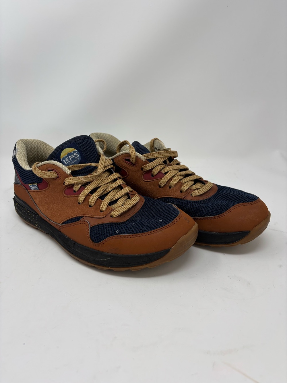 Lems Trailhead TRAILHEAD Men's Low Top Hiking Shoes Brown/Blue US 9